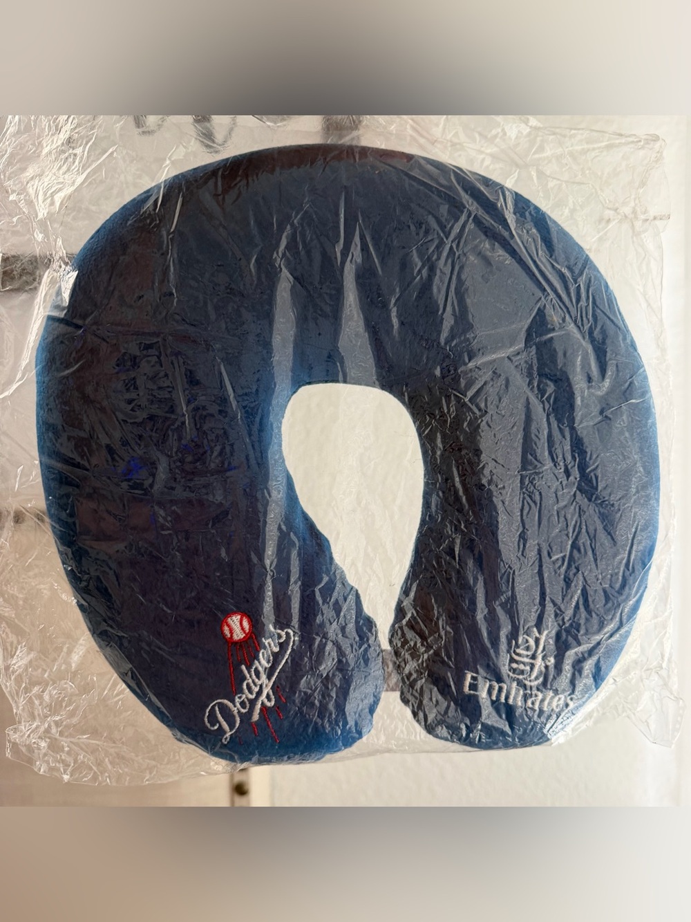 Los Angeles Dodgers Navy Travel Neck Pillow by Emirates